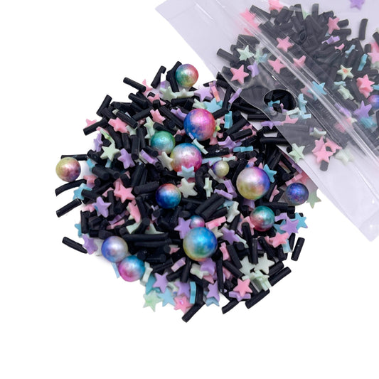 Black Galaxy Polymer Clay Mix